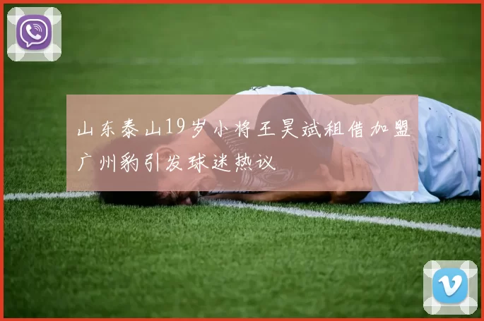 山东泰山19岁小将王昊斌租借加盟广州豹引发球迷热议